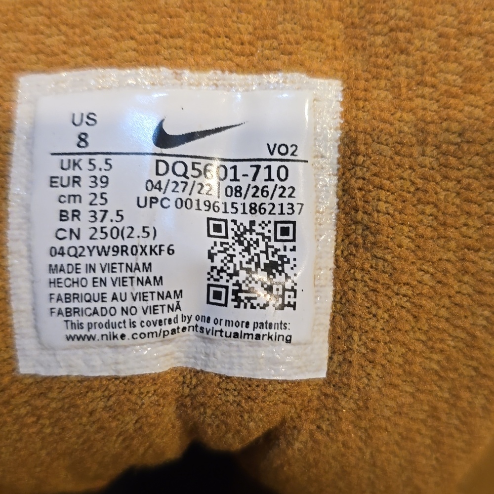 Nike City Classic Sneaker Boots Wheat Camel Tan Brown - Size 8 NWOT No Box - Picture 11 of 15